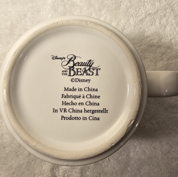 Vintage Disney's Beauty And The Beast Mug Disney Store 1990's - Picture 5 of 5
